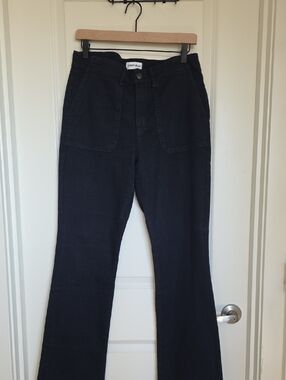 Studio Blue Black/Navy Waistband Jeans with Branded Label